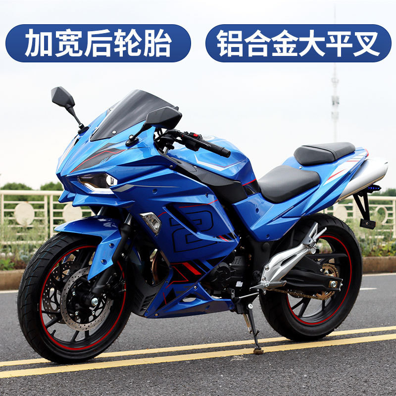 【可上牌】成人摩托车国四电喷双缸水冷跑车街车燃油个性全新整车