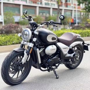 厂家直销爵士捷dx250摩托车 成人复古双缸燃油车巡航太子车可上牌