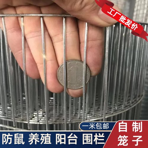 镀锌铁丝网养围栏网片养殖笼网自制兔鸡鸟笼鸽子笼防护钢丝网格栅
