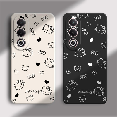 线条凯蒂适用oppoa3x手机壳PKD130新款A3X5G硅胶oppo全包opa防摔oppa保护5g套opopa男女opp0pp0ppoa软oppopkd