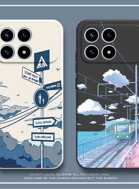 适用小米红米K90手机壳Redmi列车到站磨砂硅胶2510DRK44C全包防摔保护套男女redmik新款red米外壳k9o专用软壳