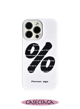 适用14promax百分号percentsigh插画小众简约原创创意手机壳ins风时尚新款防摔亮面菲林壳全半包12pm硬壳13X