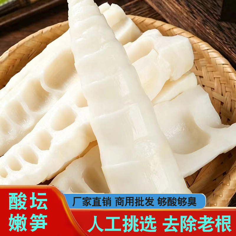 广西生酸笋块丝尖正宗新鲜竹笋酸臭柳州螺蛳粉商用专用配菜老友粉