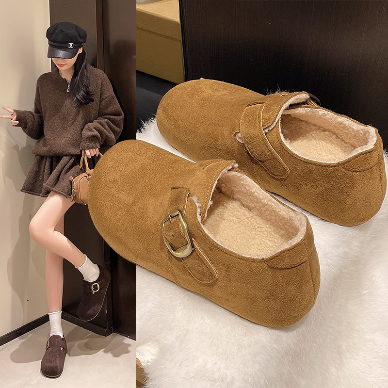 厚底内增高加绒勃肯鞋女2026春秋新款圆头保暖休闲棉鞋豆豆0115w,女鞋,勃肯鞋/软木鞋,淘宝优惠券,粉丝福利购,淘宝优惠卷