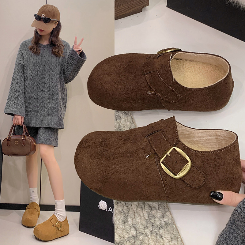 加绒勃肯鞋女款2026春秋新款全包一脚蹬懒人博肯鞋内增高厚0115w,女鞋,勃肯鞋/软木鞋,淘宝优惠券,粉丝福利购,淘宝优惠卷