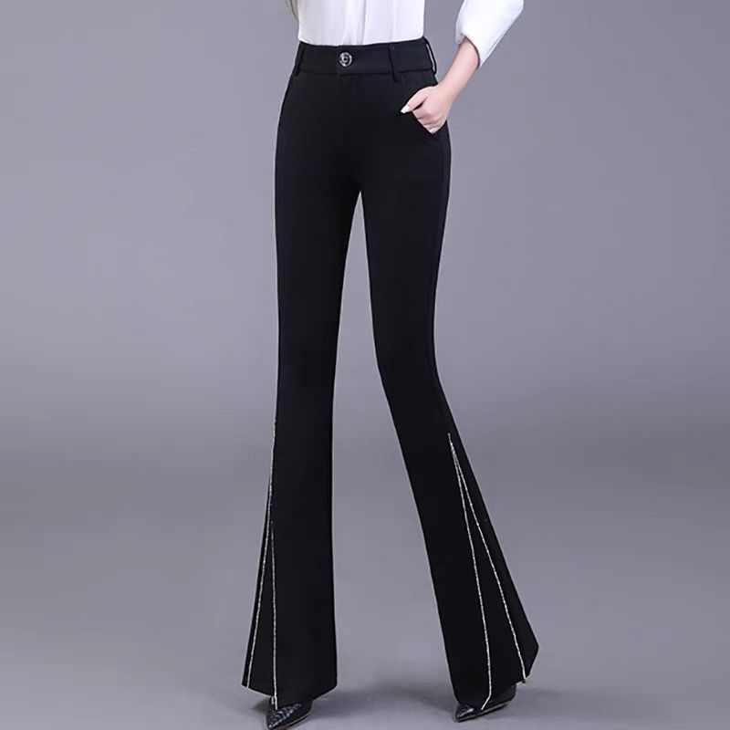 网红款喇女秋款高腰百镶