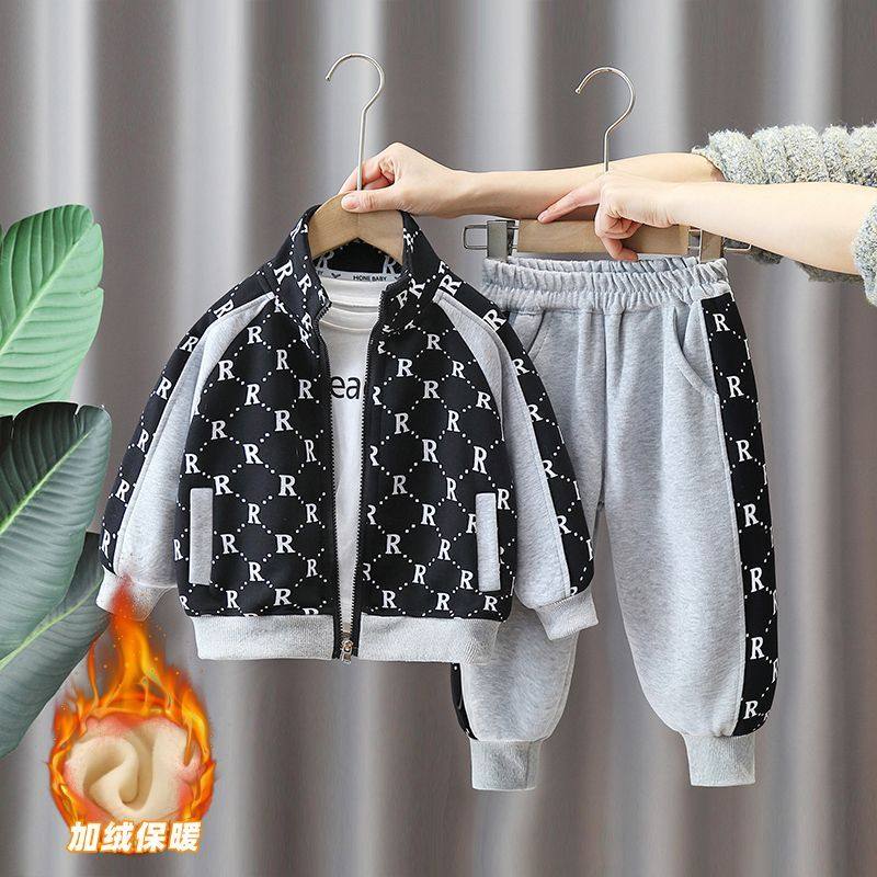 网红款童装秋冬痞帅加绒卫衣套宝韩炸小男季套装男孩时髦两件宝范,童装/婴儿装/亲子装,唐装,淘宝优惠券,粉丝福利购,淘宝优惠卷