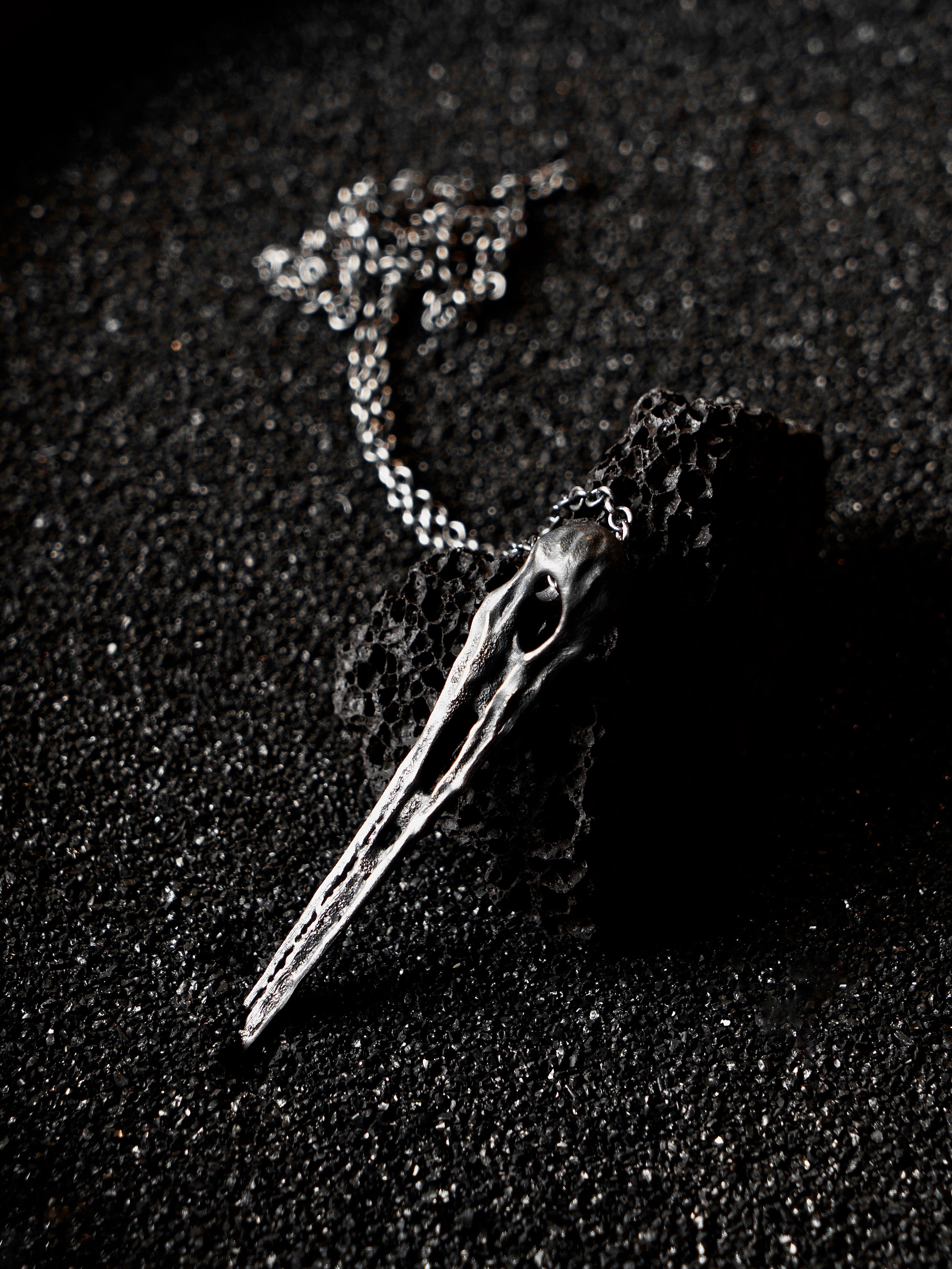 acyclic_无环 翼龙头骨项链