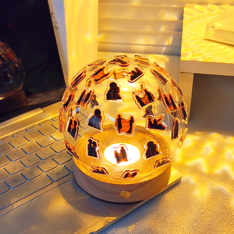 定制亚克力照片小夜灯diy手工