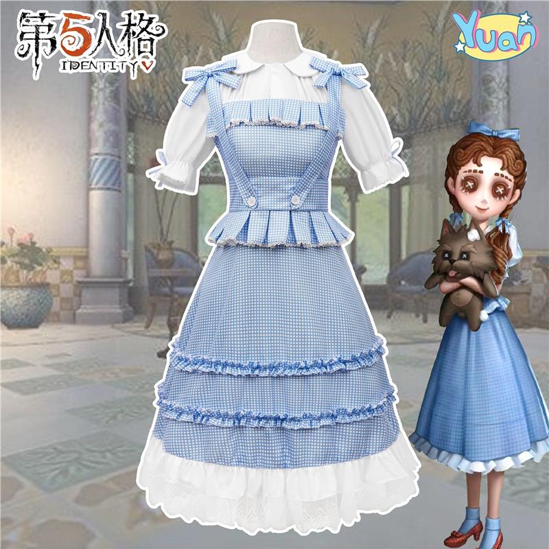 第五人格cos服桃乐丝演绎之星洛丽塔蓝色长裙游戏同款cos日常可穿