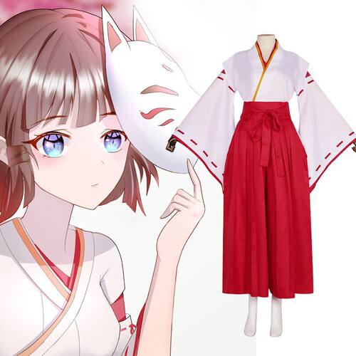 原神cos服稻妻城巫女花散里cosplay服角色扮演动漫游戏剑道服全套
