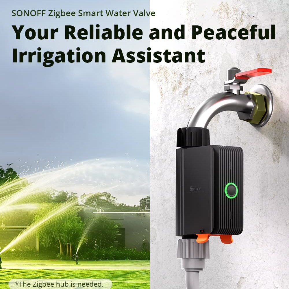 SONOFF SWV Zigbee Smart Water Valve 智能水阀自动定时开关灌溉图片
