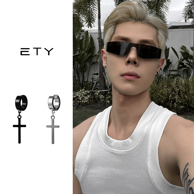 美式欧美嘻哈高级感耳钉图片
