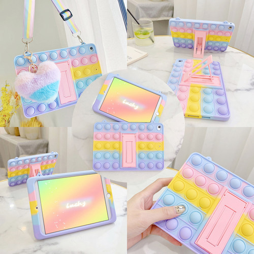 苹果减压豆豆新款平板防摔保护壳