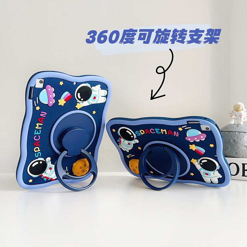 减压捏捏太空人360旋转适用华为matepad11.5s/air/se保护套x9pro荣耀8平板v9畅享2防摔x8pro硅胶m6卡通v6软壳