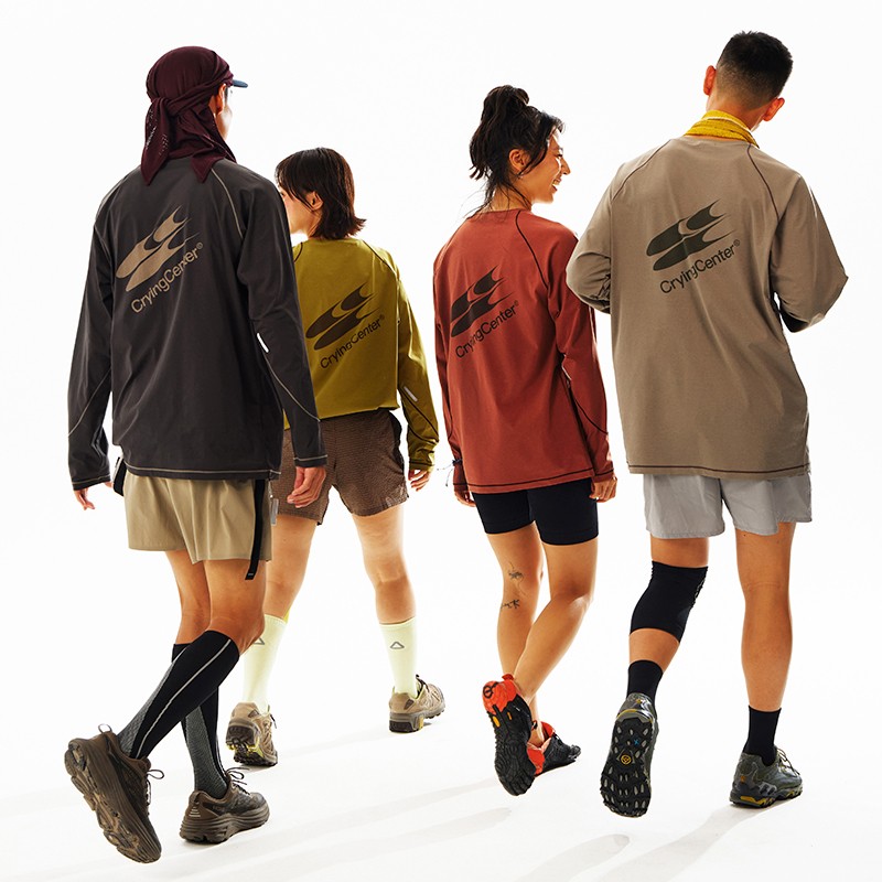 CryingCenterSports2025年秋经典轻量速干户外运动长袖T恤男女款