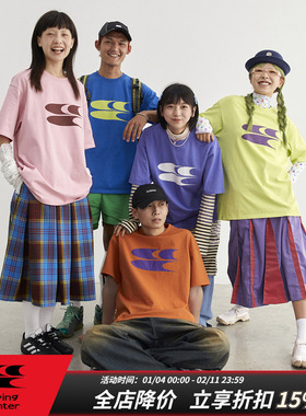 CryingCenter夏日调色盘 多色经典LOGOT恤 宽松圆领套头哭喊中心