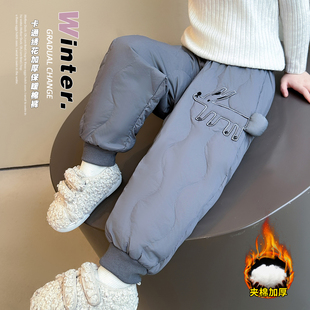 子冬装 一条过冬女宝宝棉裤 加厚夹棉长裤 儿童保暖裤 2025新款 女童裤