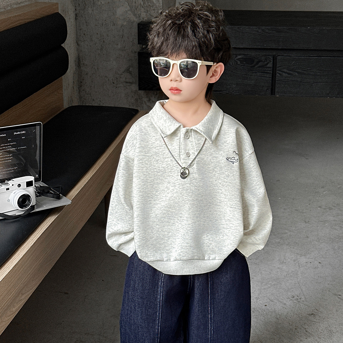 男童polo衫卫衣春秋款2026新款男孩春季酷帅洋气儿童翻领长袖上衣,童装/婴儿装/亲子装,儿童POLO衫,淘宝优惠券,粉丝福利购,淘宝优惠卷