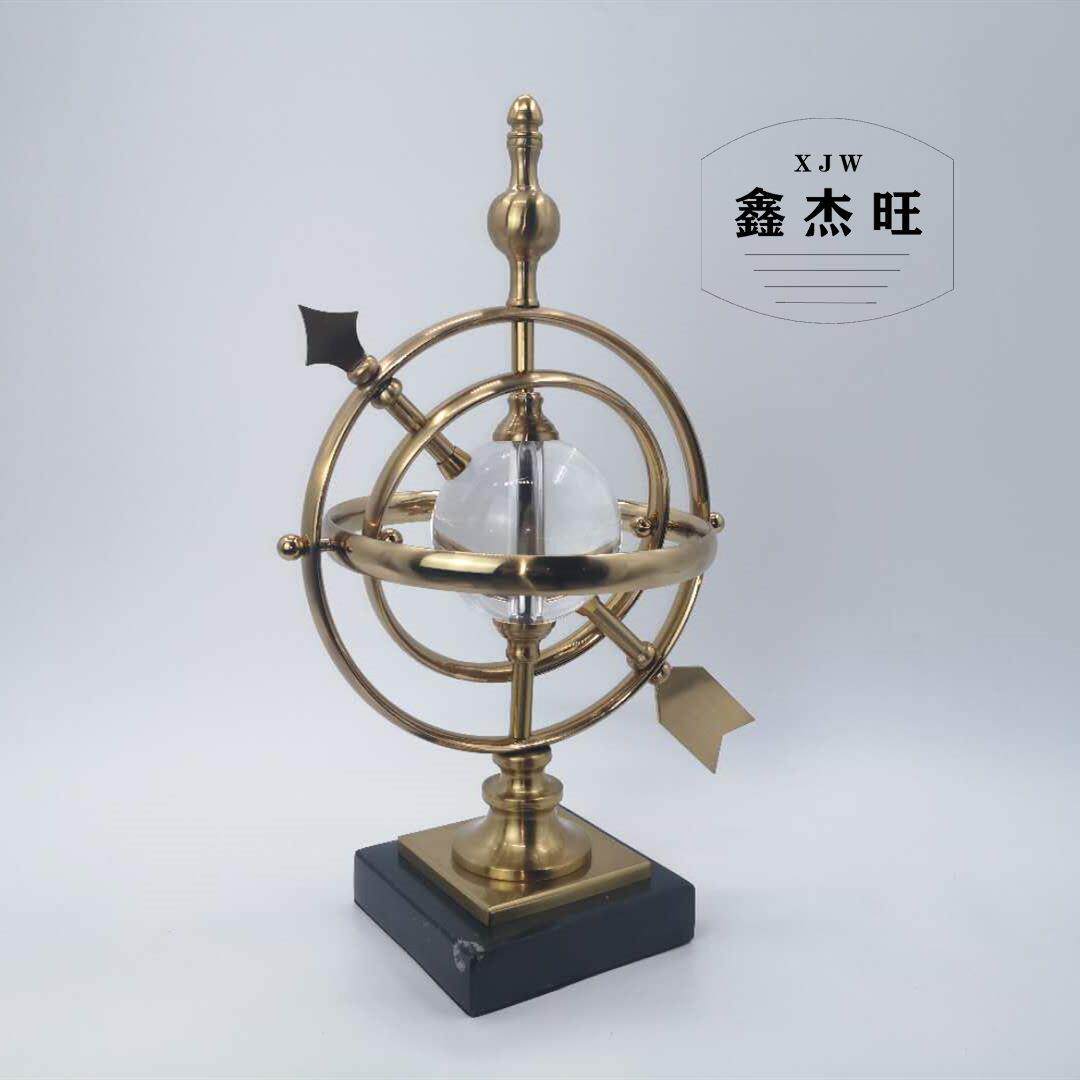 欧式水晶玻璃地球仪摆件家居饰品创意客厅书房酒柜办公室桌面摆设