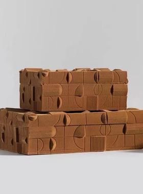 现代轻奢首饰盒树脂摆件收纳现代简约样板房家居客厅卧室装饰品