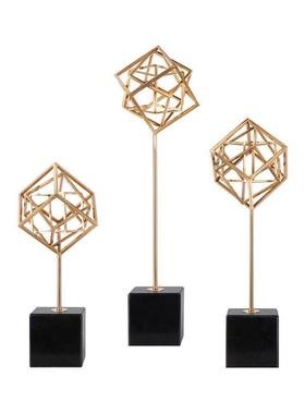 金属创意框架桌面饰品摆件客厅书房创意礼品新中式样板间装饰品