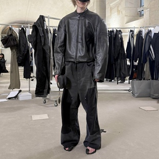 男女情侣款 水洗褪色Baggy伐木牛仔裤 潮 ILUSION 「遮洗后拆」VANA