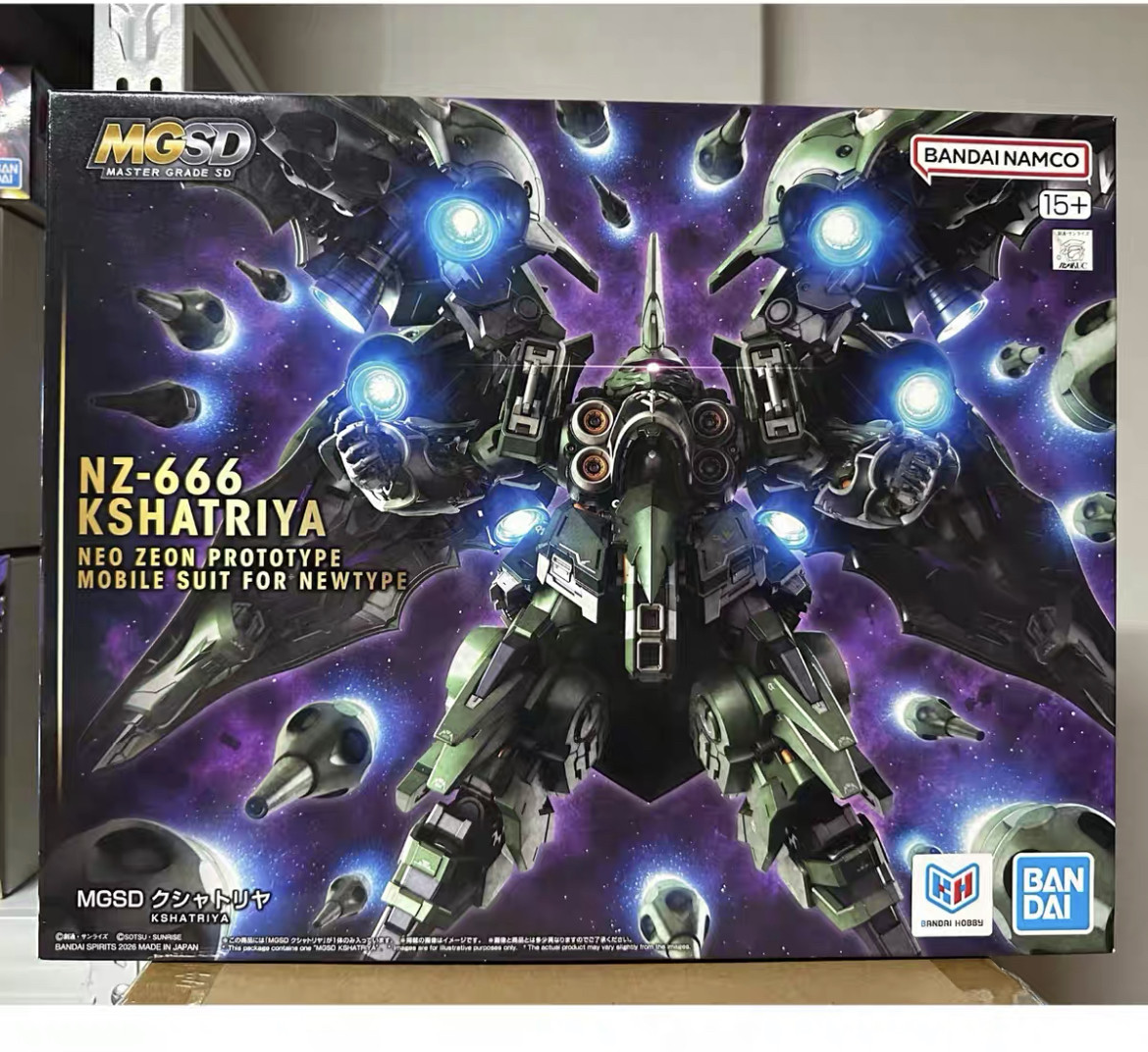 (包邮)万代MGSD NZ-666 刹帝利高达模型