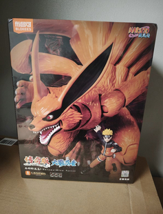 现货布鲁可火影忍者尾兽手办传奇版九喇嘛妖狐九尾真身拼装积木人