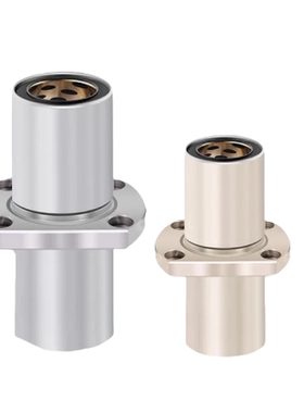 加长石墨铜套中间切边法兰型直线轴承LMHC16 20 25 30 35 40L