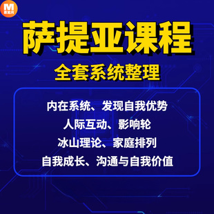 萨提亚课程后现代家庭排列冰山理论自我成长系统视频合集心理学