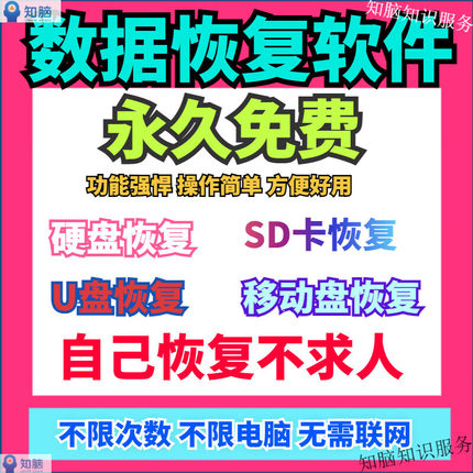 移动硬盘U盘数据恢复电脑硬盘数据恢复软件工具SD卡恢复修复工具