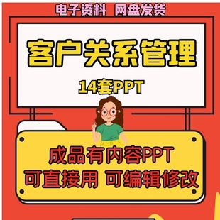 客户关系管理维护PPT外贸培训14套成品员工销售技巧开发新客户