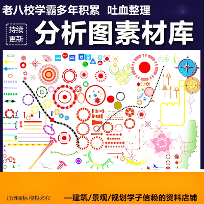 分析图PSD/AI矢量素材库合集 图表箭头符号图标标志配色参考素材