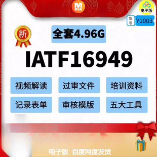 IATF16949：2016质量管理体系全套过审文件资料质量手册****文件
