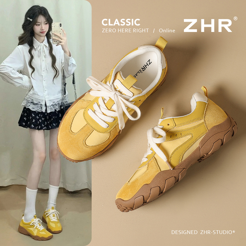 ZHR复古德训鞋女2025夏季新款