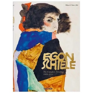 TASCHEN 1918绘画艺术作品画集大开本原版 Paintings 「现货」超大开本Egon Complete 书 埃贡·席勒：完整画作1908 Schiele