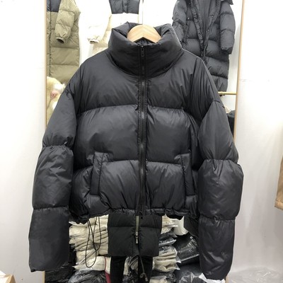 反季捡漏羽绒服女短款立领宽松韩系气质感面包服小个子白鸭绒外套