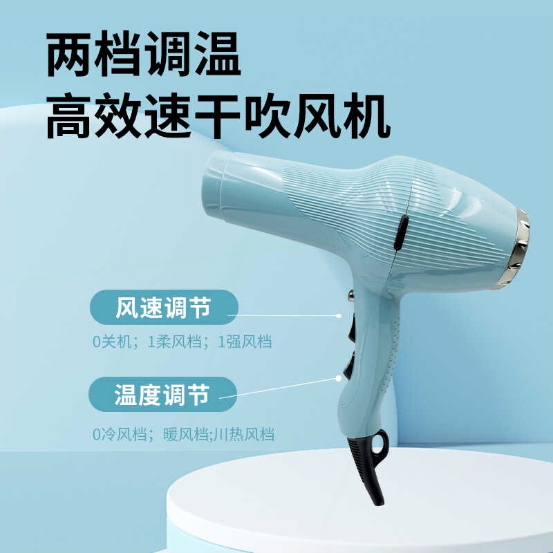 发吹风机艾德森家用轻便大功率护发电吹风筒黑黄锋X9发廊专业不伤