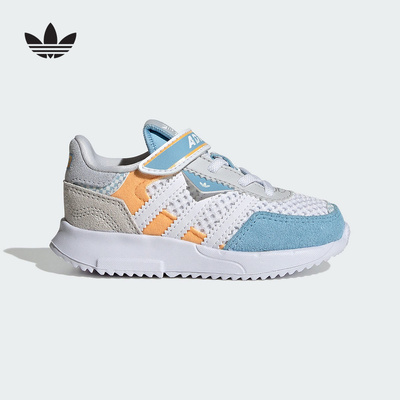 adidas阿迪达斯三叶草新款男婴童经典魔术贴运动鞋宝宝跑鞋JS2479