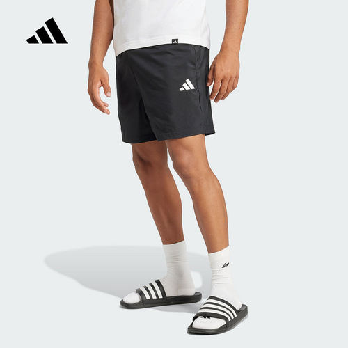 adidas阿迪达斯ESSENTIALS五分裤夏男跑步梭织短裤宽松JF1117