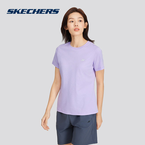 SKECHERS(斯凯奇)|（新品）2025夏女短袖衫 P223W059-00EW