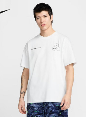 NIKE耐克2025春季针织衫男子短袖T恤运动休闲圆领上衣 HJ0797-121