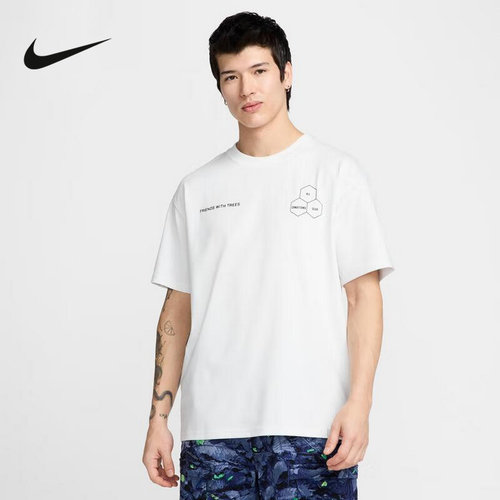 NIKE耐克2025春季针织衫男子短袖T恤运动休闲圆领上衣 HJ0797-121