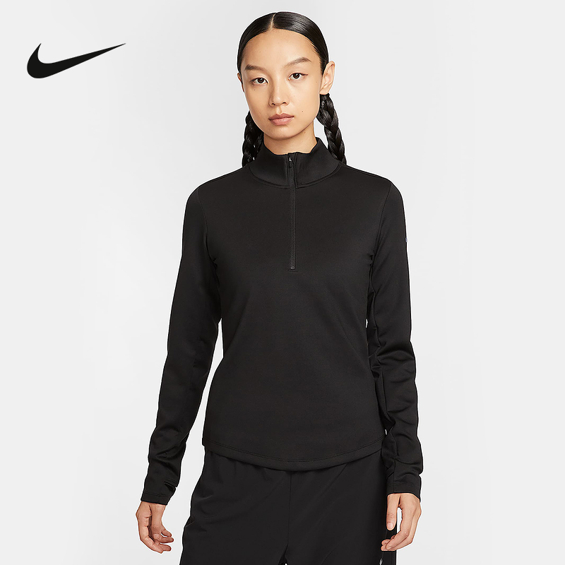 Nike耐克Therma-FIT女子上衣秋冬季保暖柔软长袖针织衫HV3689-010