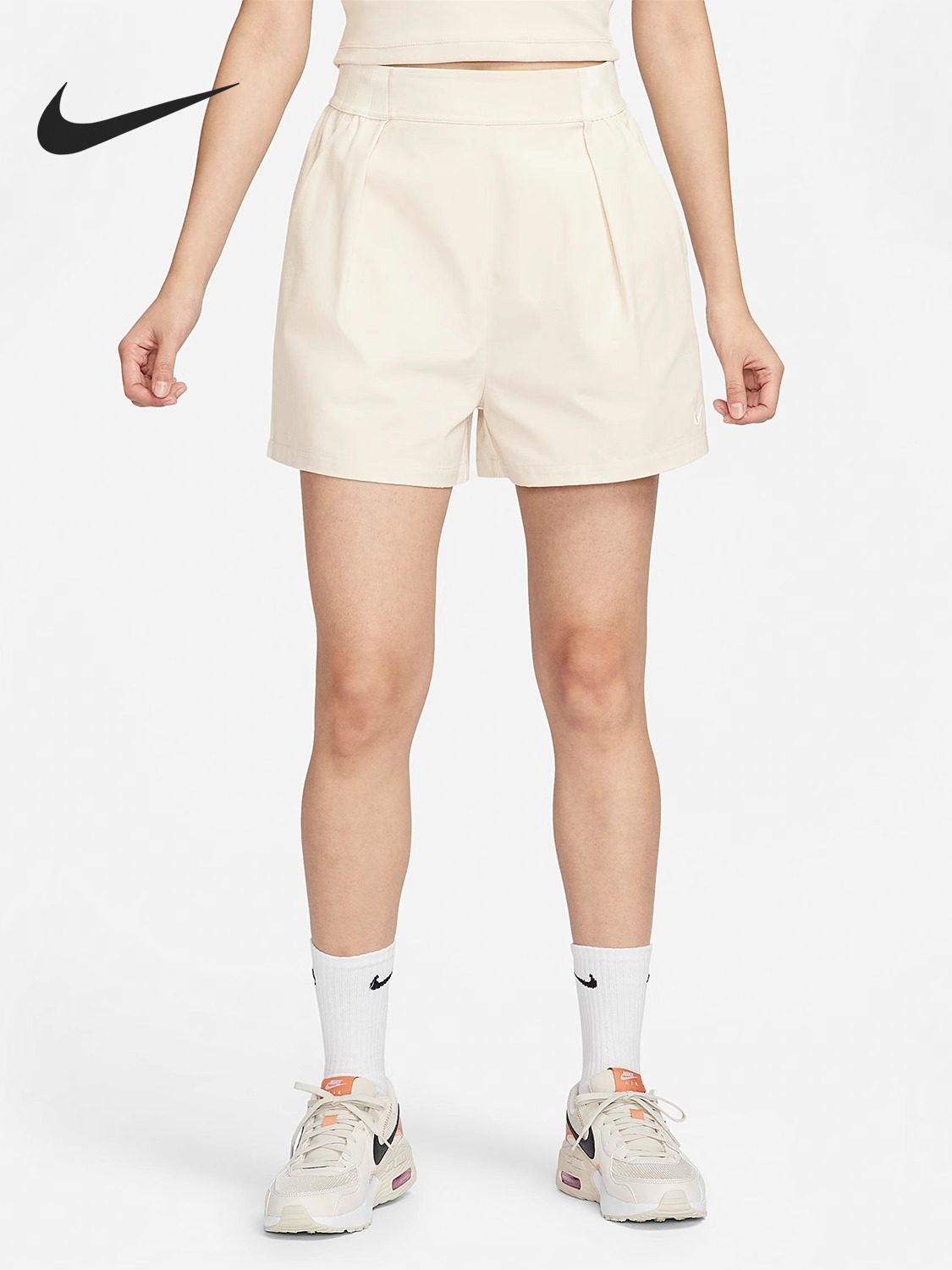 Nike耐克女装新款女士简约休闲裤透气运动短裤FN2168-104,运动服/休闲服装,运动中长裤／短裤,淘宝优惠券,粉丝福利购,淘宝优惠卷