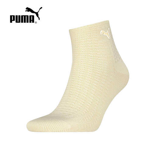 PUMA彪马秋季新款男女袜子运动透气休闲袜短筒袜一双装952092-01