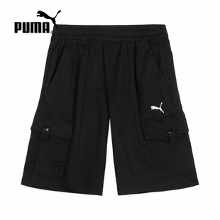 Woven 635852 Cargo男款 休闲机能运动黑色短裤 工装 PUMA彪马秋季