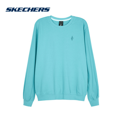 Skechers斯凯奇卫衣男款舒适休闲运动针织套头衫 L124M034/00Y0