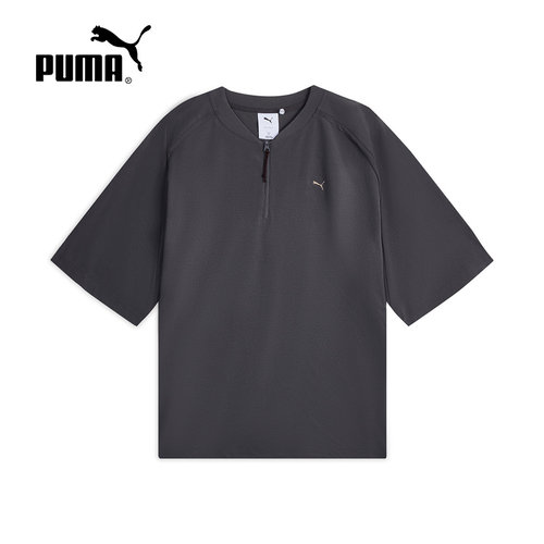 PUMA彪马秋季新款男女凉感修身短款上衣休闲运动短袖t恤638029-34